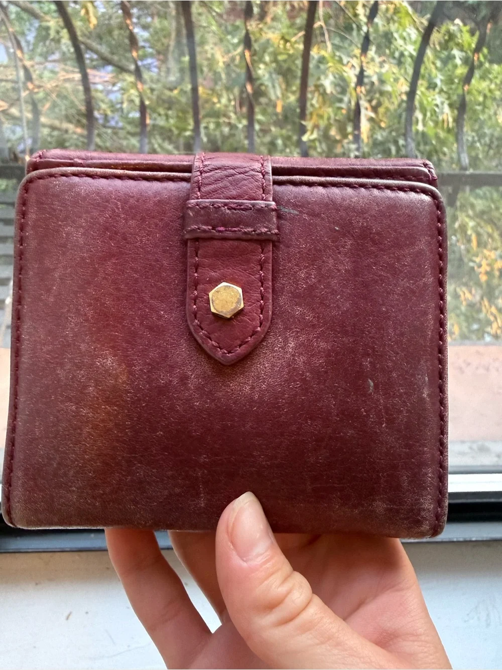 Marc by Marc Jacobs Burgundy Leather Wallet
